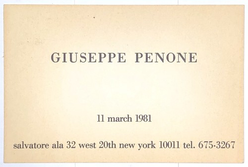 Giuseppe penone rara - giuseppe,