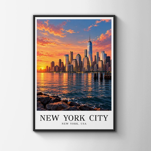 Poster viaggio new york - da,