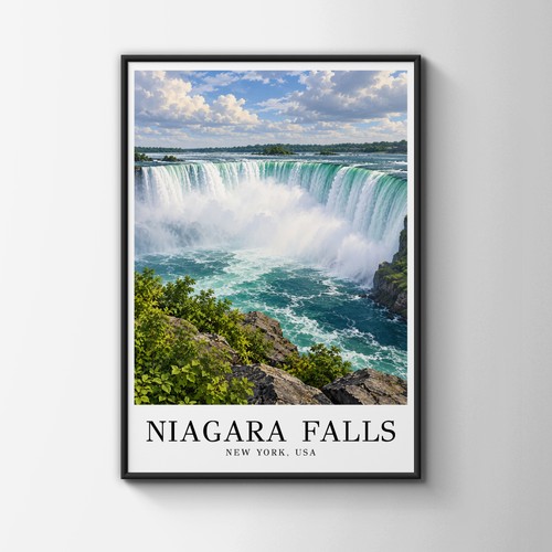 Poster viaggio cascate - da,