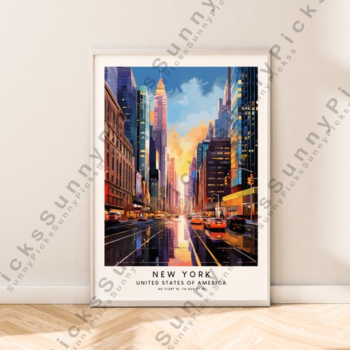 New york illustrazione stampa - new,